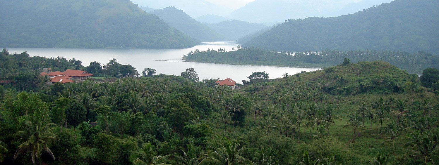  view across the lake Sri Lanka